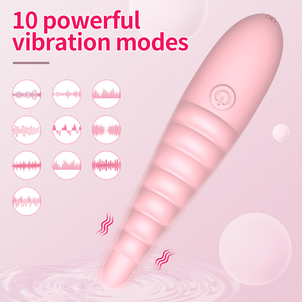 Liquid Silicone Threaded Vibrator For Couples And Women_voghion.com