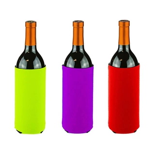 跨境货源潜水料隔热保温杯套可乐红酒洋酒啤酒杯连底便携保护套