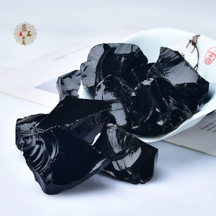 Natural Obsidian Raw Stone Carving Material Diffuser Stone Aromatherapy Stone Ore Specimen Teaching Popular Science Stone Home Furnishings