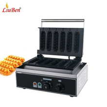 六本商用6格热狗形华夫饼机甜甜圈烤饼机华夫机