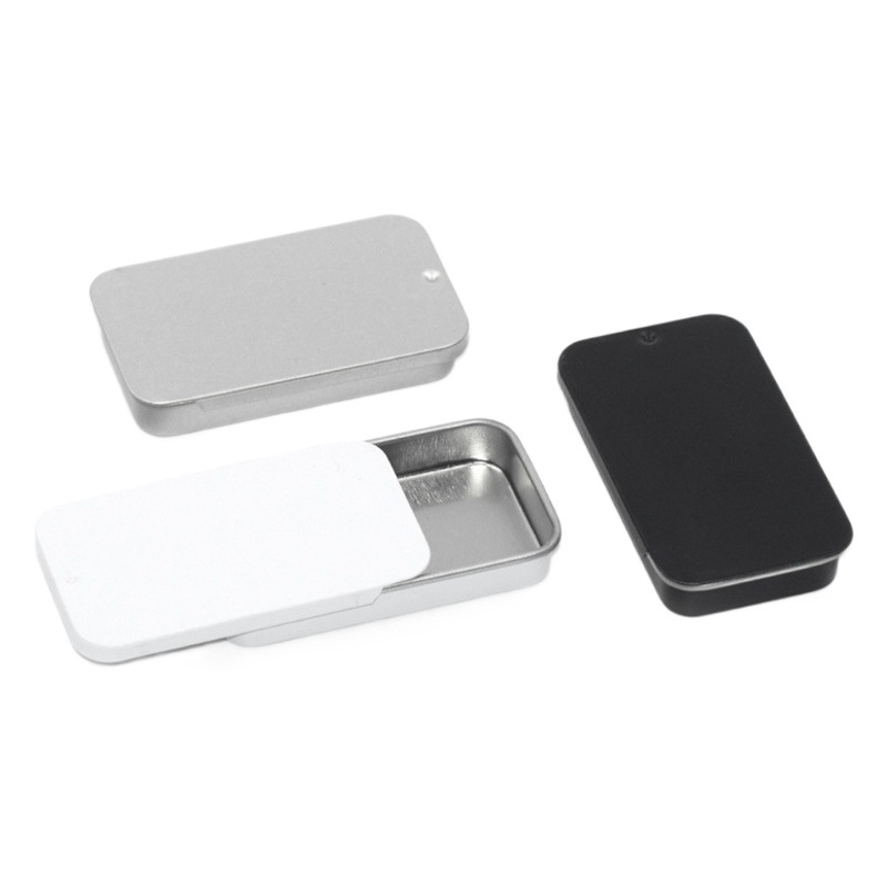 Cajas de hojalata con tapa deslizante al por mayor, cajas para bálsamo sólido, cajas con sistema de empuje y extracción, cajas de hojalata, cajas vacías para cosméticos y fragancias en stock.