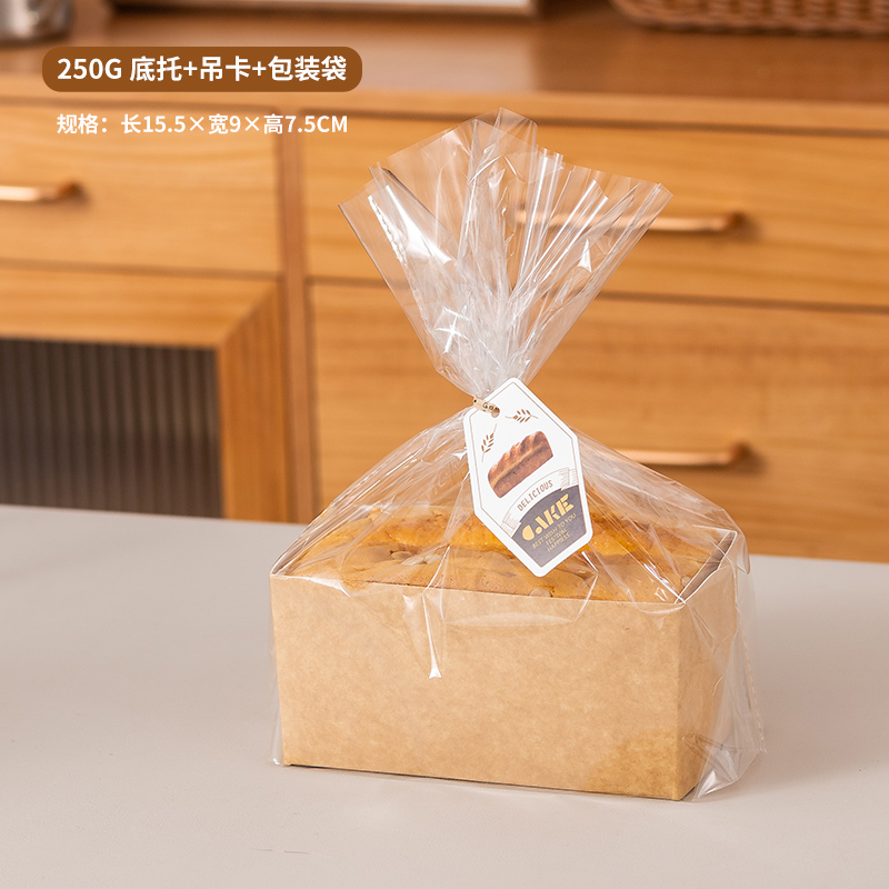 Dorado almohada Qifeng pastel de papel almohada de sabor tostada envasado pan de soporte de papel desechable horneado resistente a alta temperatura