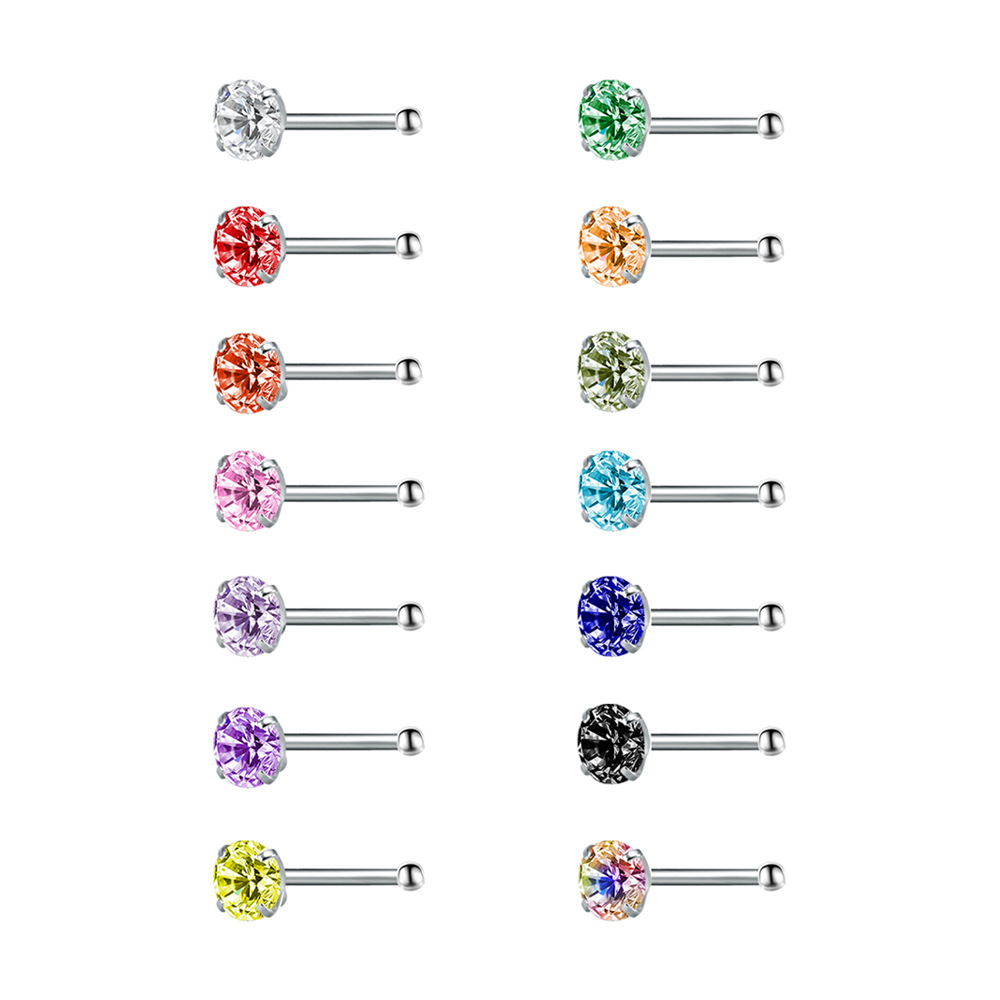Pointed titanium steel lip stud product view