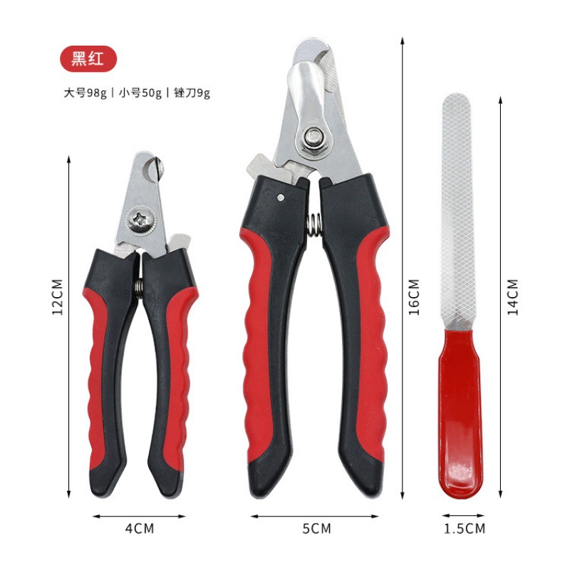 Tijeras de uñas de acero inoxidable de mango recto para mascotas, perros y gatos, herramientas de limpieza, tijeras de uñas para mascotas, set