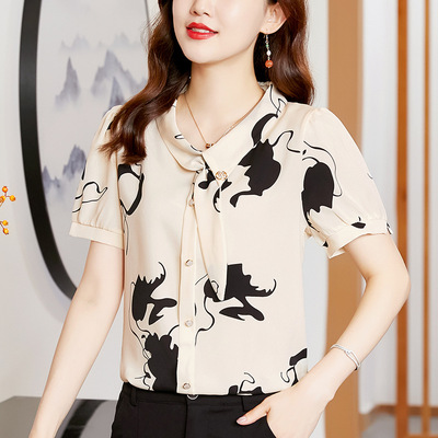 summer new pattern Self cultivation Show thin fashion printing Western style By age Large Women's wear