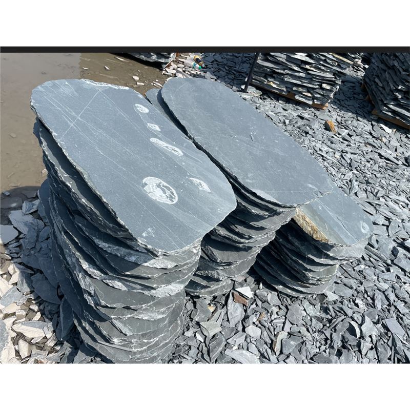 Tablero de piedra azul natural, baldosas de jardín, césped, piedra de paso, alfombra antideslizante para exteriores, pavimentación de pies, patio de piedra