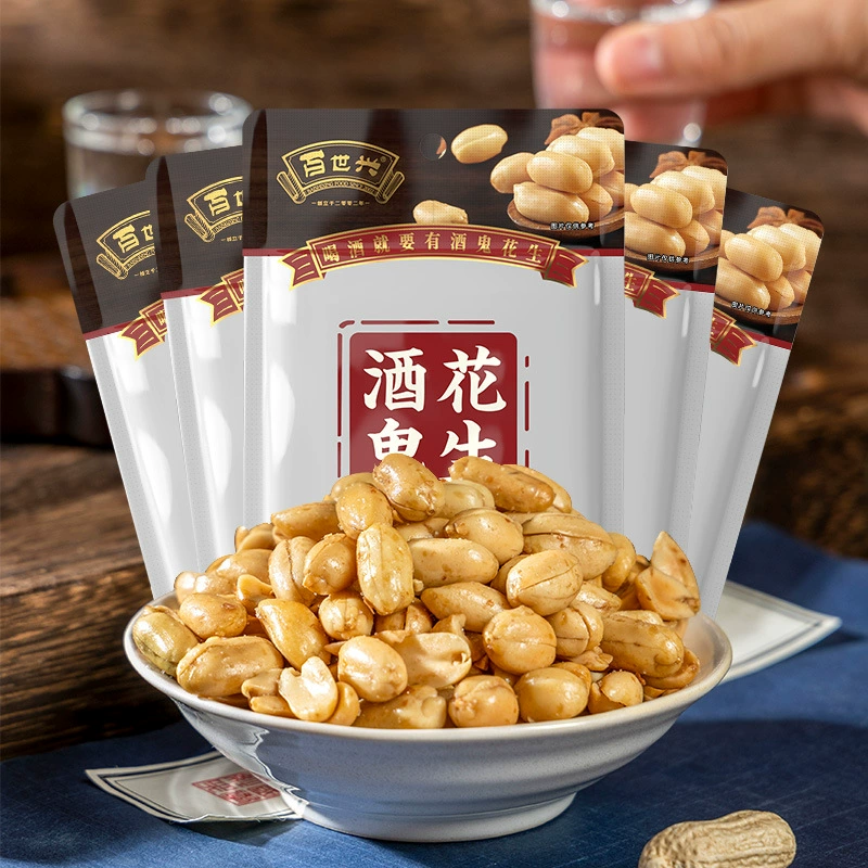 Арахис для питья 65 г Оригинальный вкус Панда 18 г Оригинальный вкус Baishixing Снек Супермаркет Алкогольная пара Оптовая эксклюзивная продажа.