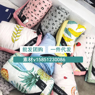 za同款夏被微商空調被可水洗ra棉夏涼被雙人薄被子禮品被壹件代發