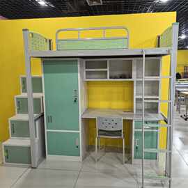 上下铺铁床高低床双层床公寓铁艺床学校宿舍型材床员工钢制上下床