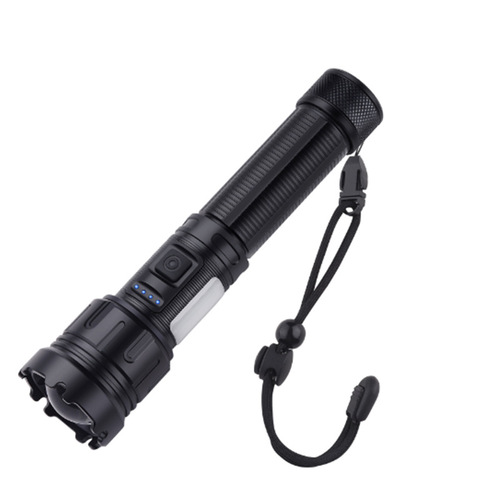 Cross-border telescopic zoom P50 strong light flashlight laser flashlight home outdoor long-range ultra-bright LED flashlight