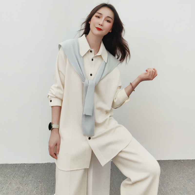 Coat Autumn New Australia 16-pin Fine Branch Siping Needle Pure Wool Cardigan Women's New Lazy Style Wool Sweater Long-sleeved Shirt Coat Autumn New Australia 16-pin Fine Branch Siping Needle Pure Wool Cardigan Women's New Lazy Style Wool Sweater Long-sleeved Shirt