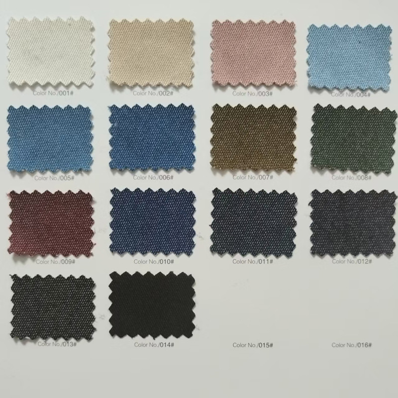 全涤针织仿牛仔布料布匹  弹力牛仔裤子棉服外套服装面料现货批发