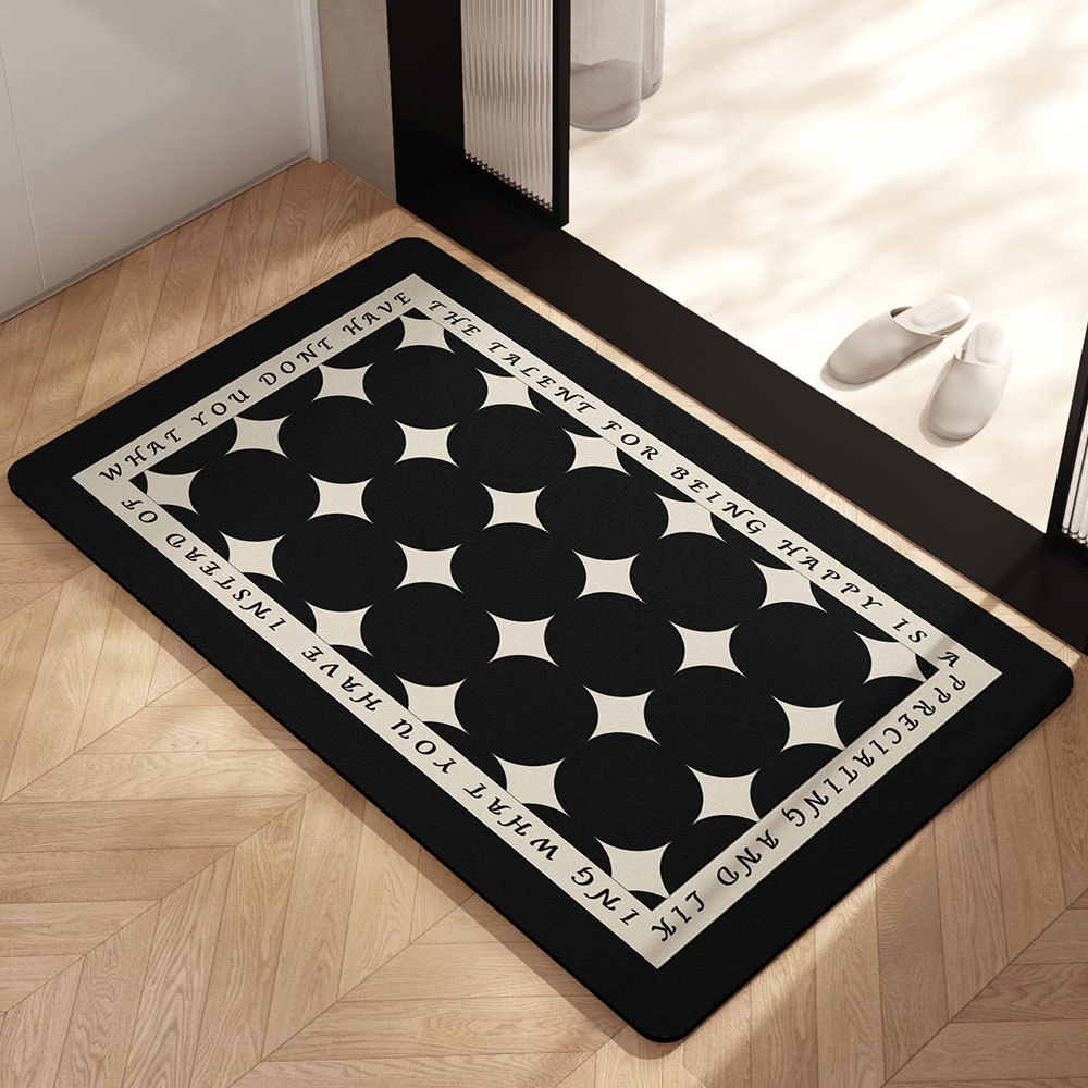 almohadilla de barro de diatomeas almohadilla absorbente de agua puerta de baño antideslizante inodoro doméstico almohadilla alfombra puerta de entrada