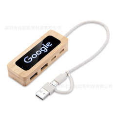 新商品の竹の箱の多機能の収納箱のデータ線の60wは充電線の5つの1つの分解性の線の贈り物を充電します。