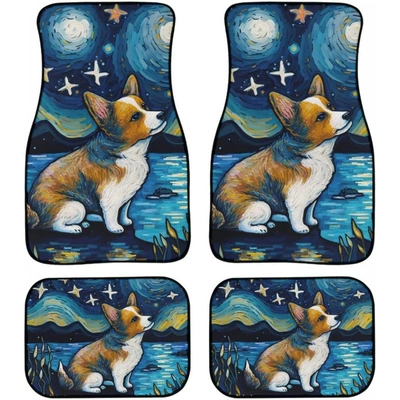 Avtomobil döşəmə paspasları – easy to maintain, non-slip, universal - 1-129-pattern-18-3344cmtwo-piece-set