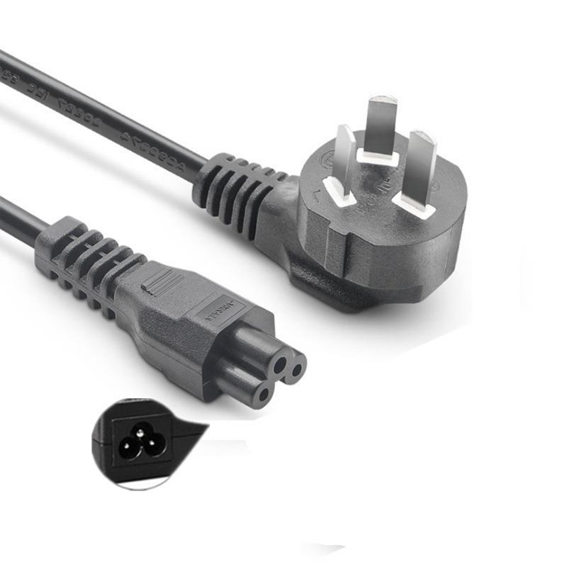热销 笔记本电脑电源线 1.5米国标三孔梅花尾插头线 适配器连接线