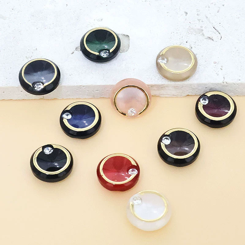 Высококачественные алмазные пуговицы Изысканные женские рубашки рубашки пуговицы круглые маленькие ароматные рубашки кардиган одежда пуговицы юбка украшения