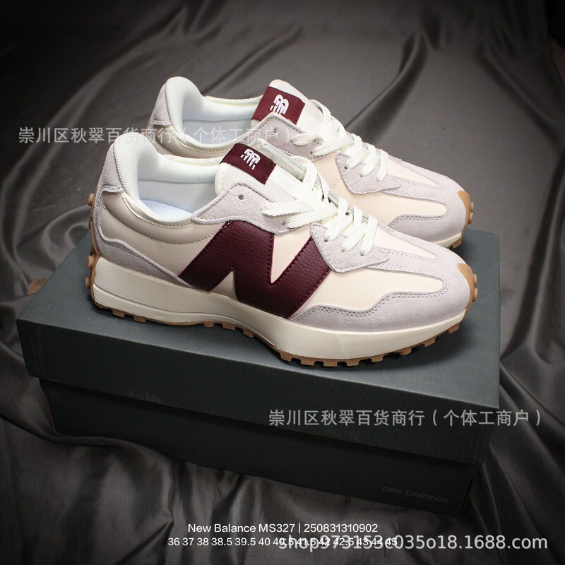 Putian Pure Original New Balance Nb327 Slim Waist Retro Casual Sports Jogging Shoes N-Shaped Running Shoes for Men and Women