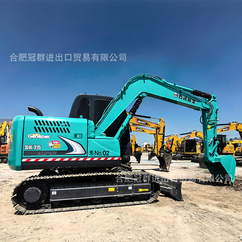 Shengang 75SK excavadora pequeña excavadora huerto noventa por ciento nuevo automóvil original exportación de comercio exterior original image 1