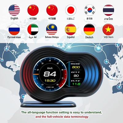 head-up display, car-modified LCD: Vehicle HUD