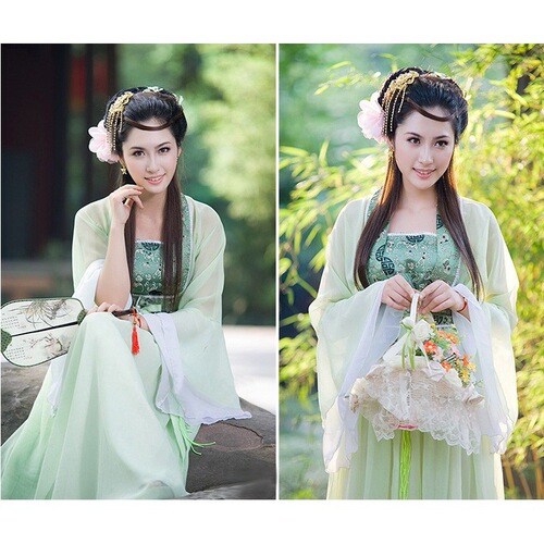 Ancient Costume Fairy Seven Fairies Tang Suit Hanfu Fairy Costume Performance Costume Guzheng Performance