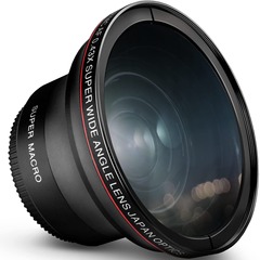 工場直販49/52/55/58MM 0.43X広角プラスマクロツーインワン付加レンズ