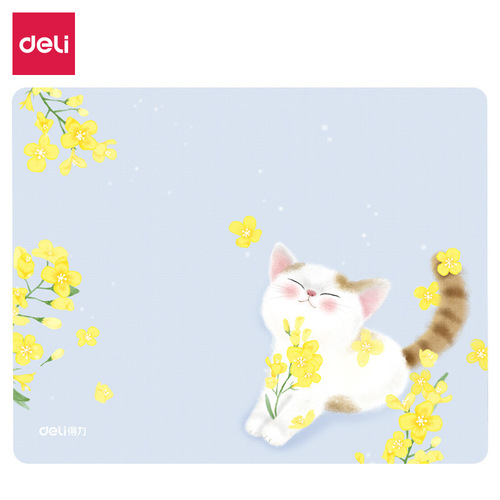Deli non-slip mouse pad for girls computer game pad wrist pad small pad rubber mouse pad large pad wholesale