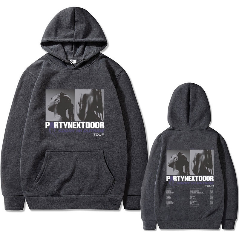 Rapper Partynextdoor Double Sided Print Hoodie Male Vintage