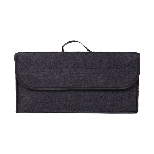 Felt Car Trunk Organizer Folding Car Storage Box Car Seat Back Support Travel Storage Bag