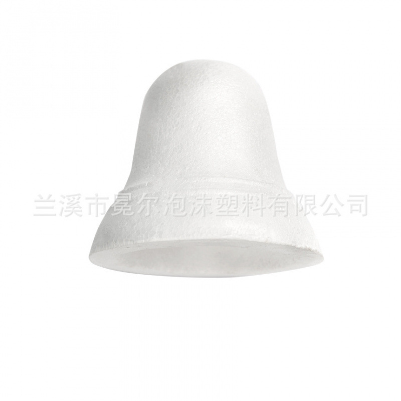 保丽龙球圣诞挂件泡沫铃铛9CM白坯圣诞节配件
