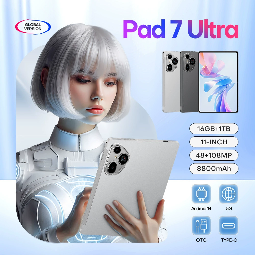 Смарт-планшет Pad 7 Ultra, Android 8.1, 10.1" IPS, 32 ГБ, поддержка 3G и OTG