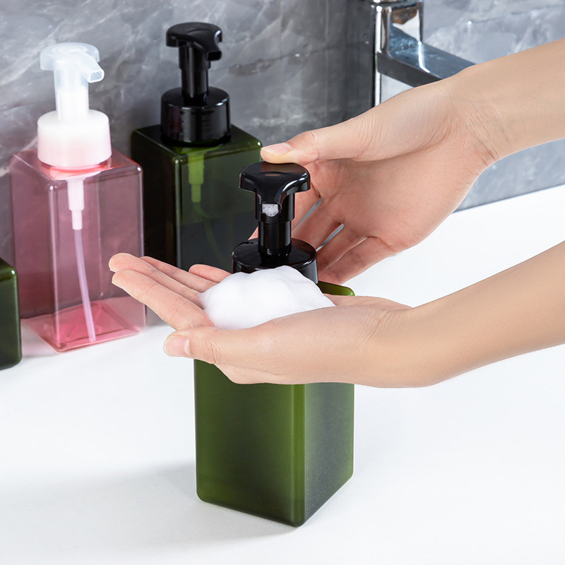 Mousse Foaming Bottle Foam Press Shampoo Bottle Travel Size Shower Gel Hand Sanitizer Cleansing Foamer
