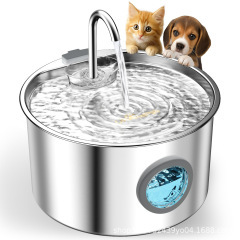 Amazon人気商品 3.2L ステンレス製ペットウォーターディスペンサー 猫用ウォーターディスペンサー 猫と犬用ウォーターディスペンサー 水やり器 輸出入