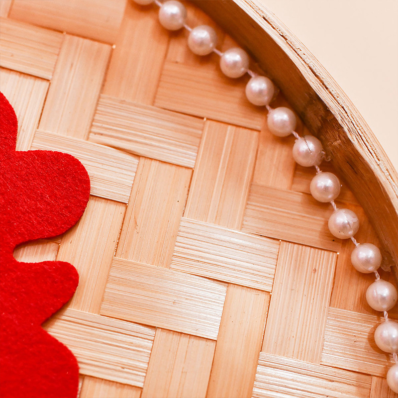 Decoración de escritorio de boda, diseño creativo de boda, decoración de bambú redonda, decoración de estilo chino.