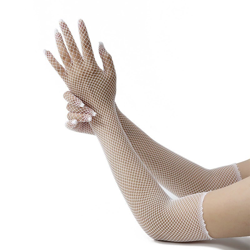Fishing net, gloves
