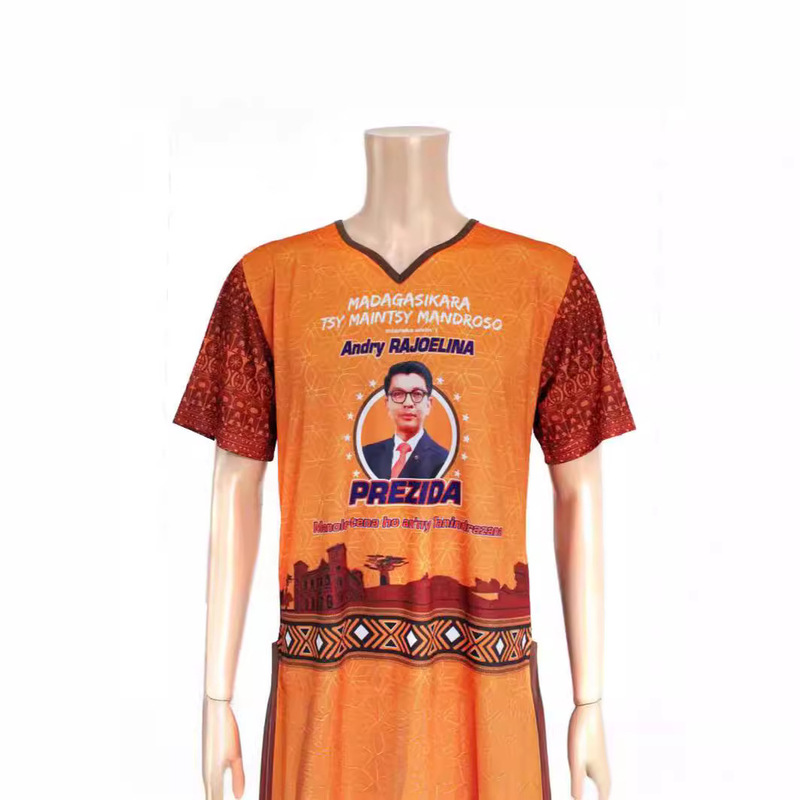 General election custom 140g milk silk election clothing advertising shirt custom logo full plate sublimation printing does not fade