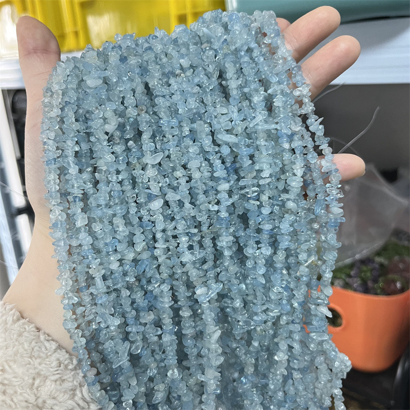 海宝青砕石不規則穴付きチェーンdiyアクセサリーアクセサリー半製品部品散珠量が大きい価格が優れている|undefined