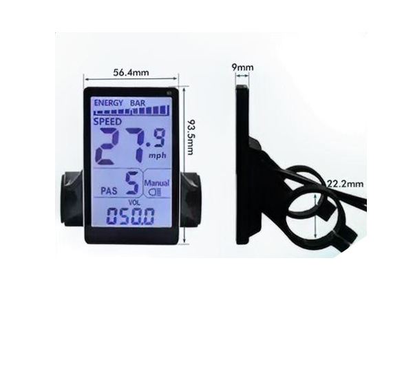 M5 mid-mounted instrument waterproof bicycle booster LCD intelligent liquid crystal electric vehicle instrument display 24V-60V