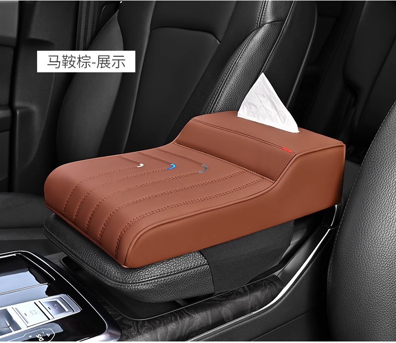 New car armrest box pad memory foam armrest box height pad with tissue box handle set off car interior