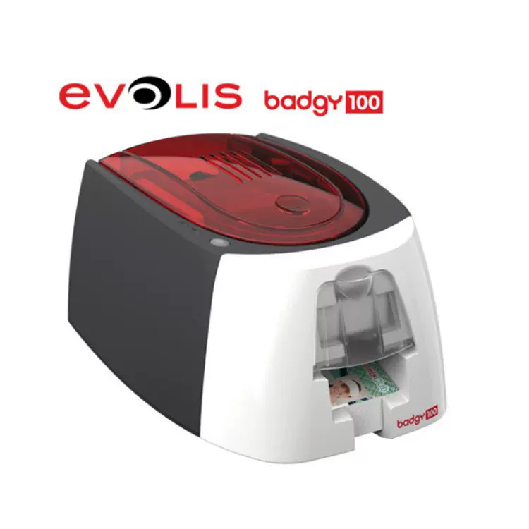爱立识证卡打印机佰吉badgy100彩色双面IC卡门禁卡健康证条码