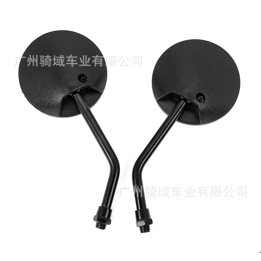 Motorcycle Taiwan round mini rearview mirror suitable for small CG, electric scooters, Aima, Niu, short-bar rearview mirror