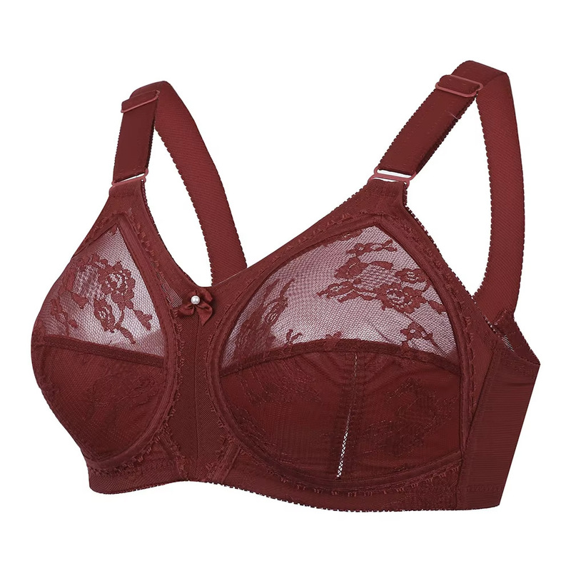 Factory Direct Sale New Year Red H Cup Plus Size Bra, Extra Large Cup Sexy Lace Ultra-Thin Bra with Side Breast Adjustment Factory Direct Sale New Year Red H Cup Plus Size Bra, Extra Large Cup Sexy Lace Ultra-Thin Bra with Side Breast Adjustment