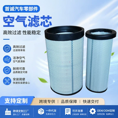 Air Filter Element Suitable for Jiangling Weilong Hv5 Heavy-Duty Truck Air Filter Assembly, Air Filter Compartment, Foreign Trade Customization