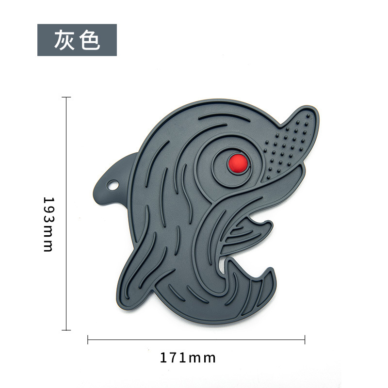 Los fabricantes transfronterizos Pet Bowl lamiendo estera gato tazón para mascotas vajilla mantel de silicona para mascotas tazón de comida lenta