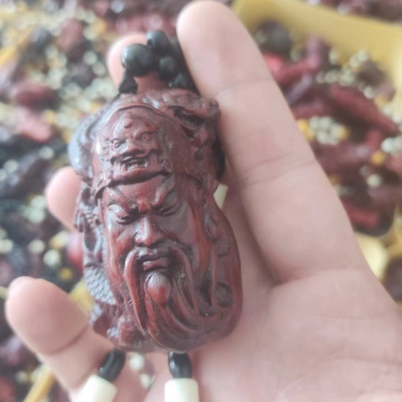 工場卸売紫檀手彫り木彫り貔貅財神ペンダント工芸品、ライブストリーミングや屋台で人気商品|undefined
