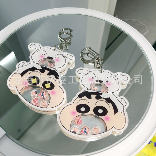 Newborn and Shrek Swing Toys Keychain Acrylic Decorative Accessories