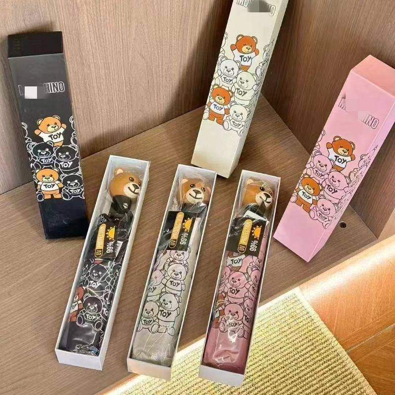 New bear head sunny umbrella sunscreen black rubber sunshade cute high color value cartoon sun umbrella a generation of in stock