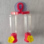 吸盘款蜂鸟喂水器蜂鸟喂鸟器厂家现货多种花色可以组合悬挂喂鸟