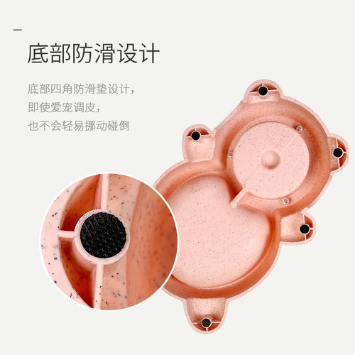 Pet bowl, dog feeder, drinker, automatic food bowl, large capacity cat bowl, non-stuck dog bowl, cat and dog food bowl