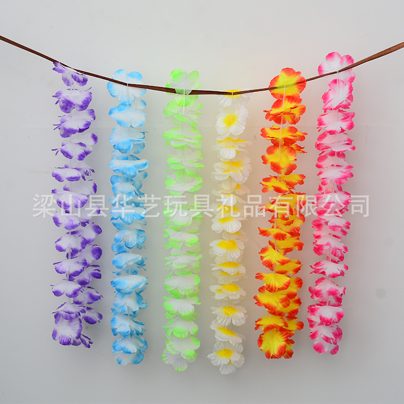 Fábrica en stock SUMINISTRO DE Hawaii Garland transfronterizo caliente 36 piezas traje Garland compresión de vacío opcional